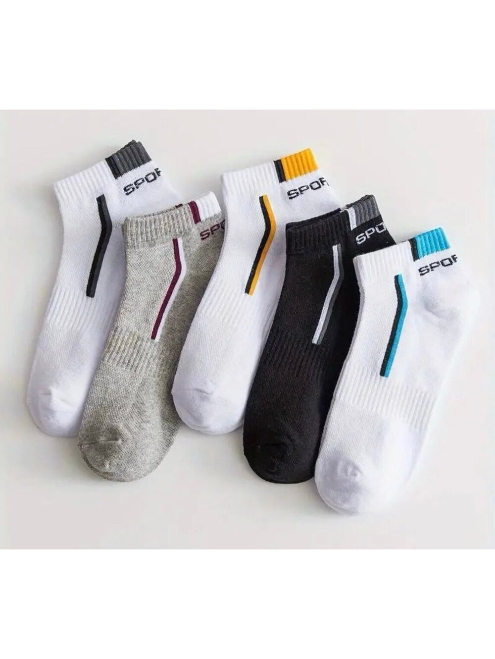New - Socks Bundle - 10 Pack Men's Breathable Socks - Size 6-12